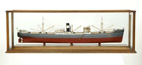 Michael Livanos, Greek, model of a steam freighter